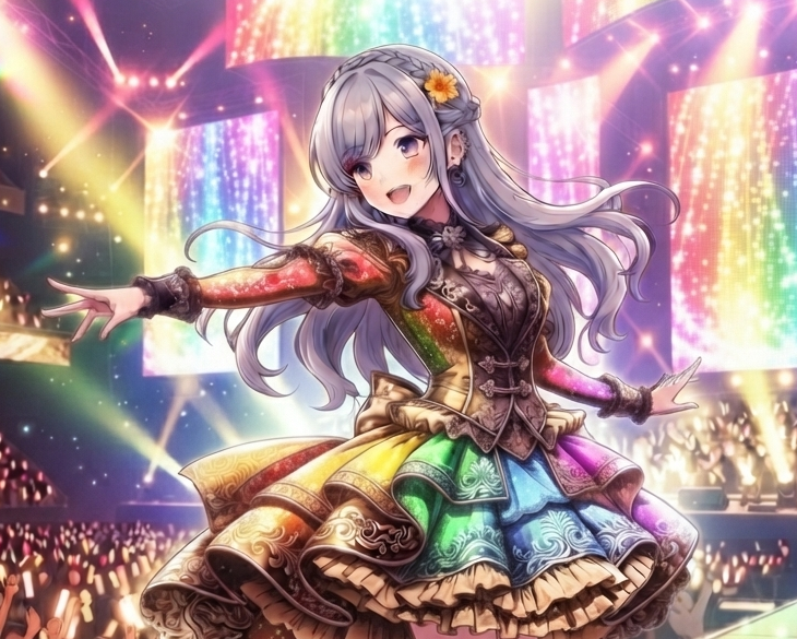 あいちゃん 虹ドレス